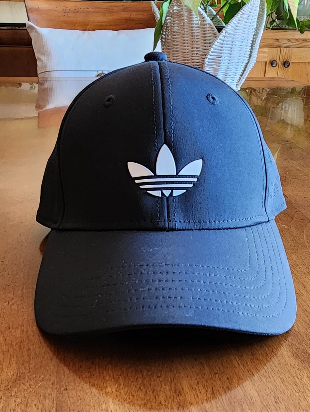 Adidas Black Trefoil Baseball Cap